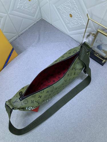 M23779 Canvas leather  bag ,5A,size 39x19x10cm, no box, B110-213