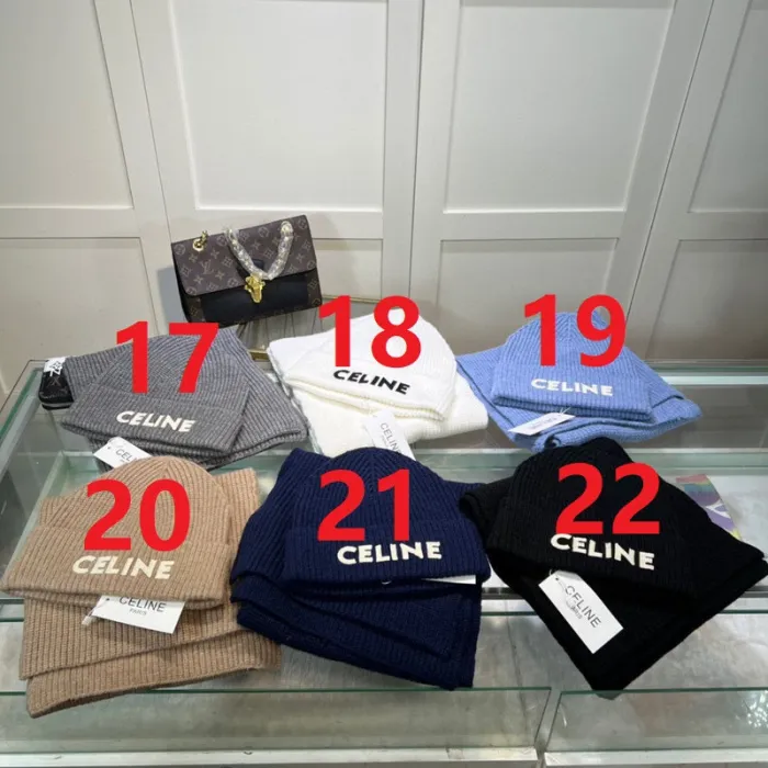 cashmere cotton scarf and hat ,no box. HX68-17-22