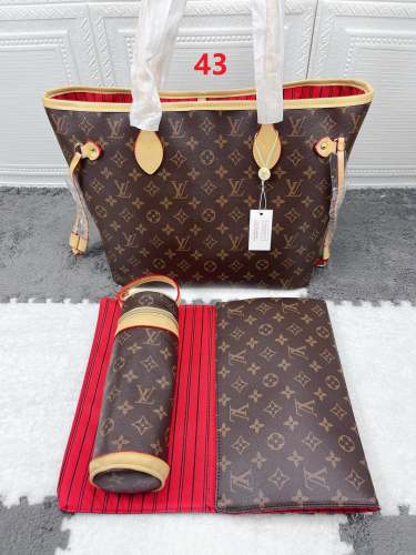 Canvas and split leather baby diaper bag + nursing bottle bag+ cushion, AAA, no box,diaper bag size  32x29x17cm,B98-43