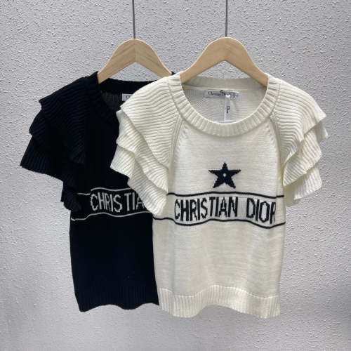 Cotton elastic short sleeves t shirt for women, CL30-635-637