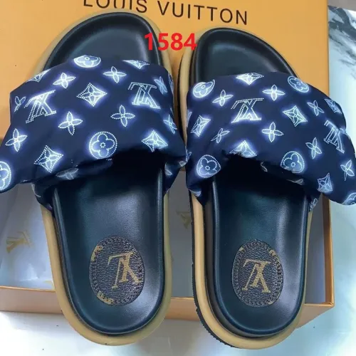 Flat leather sandals slippers , size 34-45 ,with box, SS60-1584