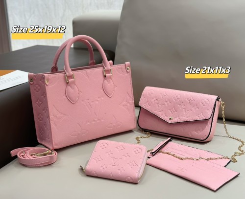 Split leather bag a set,3A ,no box,  B75-39