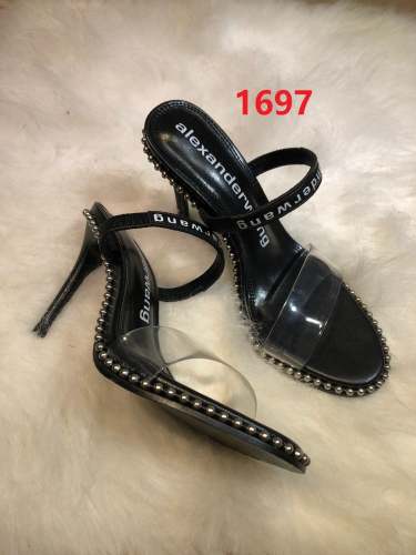 Women's leather heel sandals slippers , size 34-40 ,SS60-1697