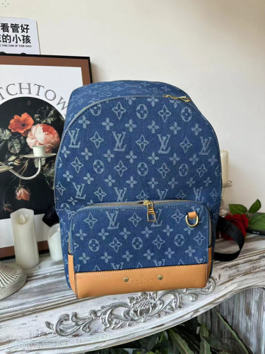 Canvas PU leather bag ,budget ,size 38x28x18cm,no box,  B40-1