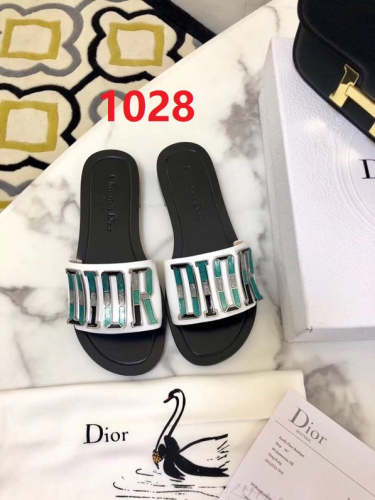 Flat leather sandals slippers , size 34-42 ,with box, SS50-1028