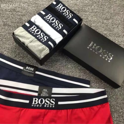 3 pairs of underwear for 1 box  ,cotton underwear for men comfortable and breathable, CL10-10