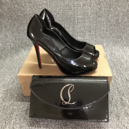 Top quality, real lether, women high heel sandals shoes + cross shoulder bag set,  shoes size 35-43,heel 12cm, bag size 22x12x5.5cm, with box, B300-8