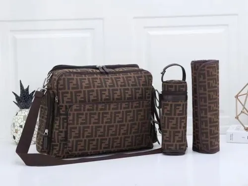 Canvas and split leather baby diaper bag + nursing bottle bag+ cushion, AAA, no box,diaper bag size  44x31x14cm,B98-49