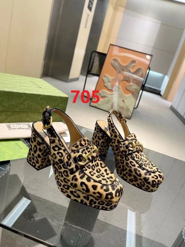 Women leather heel sandal shoes, heel 8.5cm,size 35-42, SS88-705