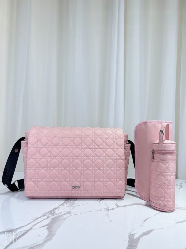 Canvas and split leather baby diaper bag + nursing bottle bag+ cushion, AAA, no box,diaper bag size  40x26x14cm,B98-61