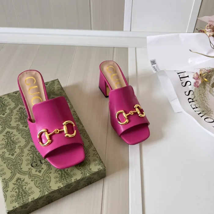 Women heel slipper shoes,heel 2.5cm or 7cm, size 34-42, SS50-1575-1576