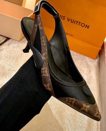 Women heel leather silk shoes, heel 5.5cm,size 34-41, with box , SS110-174-181