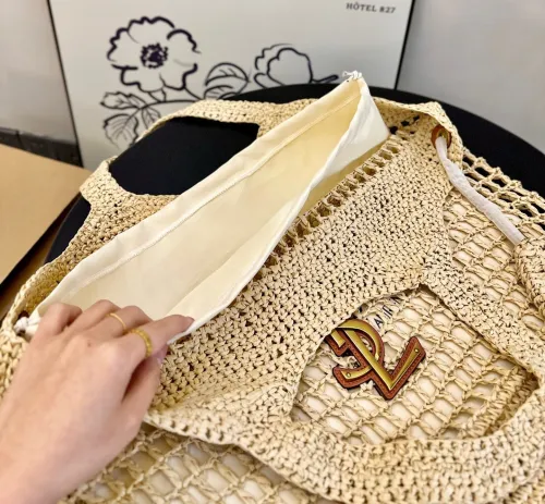 Straw raffia shopping bag mother  beach bag ,4A , size 45x38cm ,no box,  B88-1783