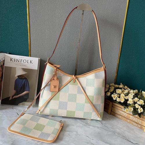 M46203  CarryAll  Canvas leather  bag ,5A,size 29x24x12cm, no box, B110-249