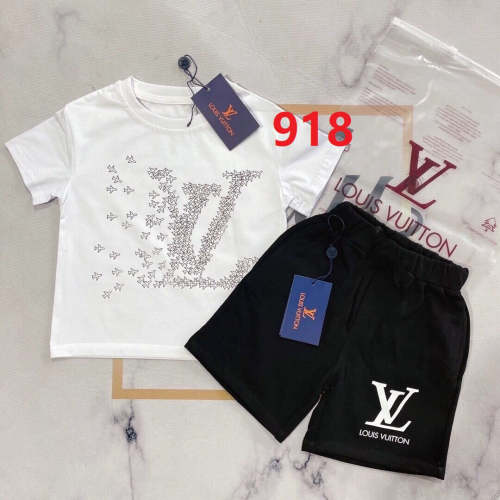T-shirt + shorts  suit Kids set clothes, no box, CL25-918-919