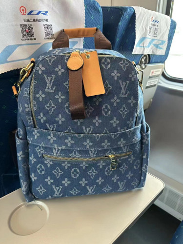 Canvas PU leather bag ,budget ,size 34x27x14cm,no box,  B35-116