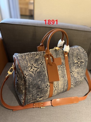 Canvas split leather bag ,AAAA ,size 45cm,no box,  B88-1891