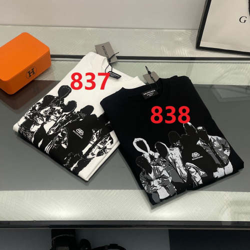 Fashion cotton T shirt for men and women, CL25-837-838