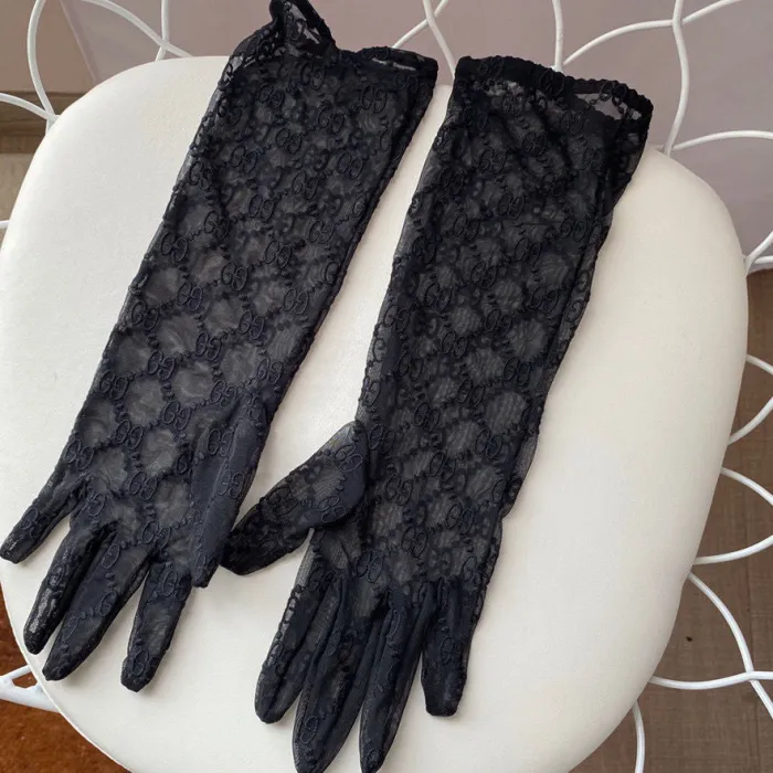 Women's Lace embroidery gloves, GLS30-23-24