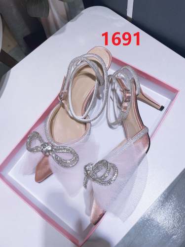 Women Lace bow heeled sandals shoes, heel 10cm, size 34-42, SS70-1691