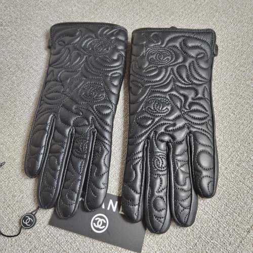 Women's fur leather gloves, GLS30-20