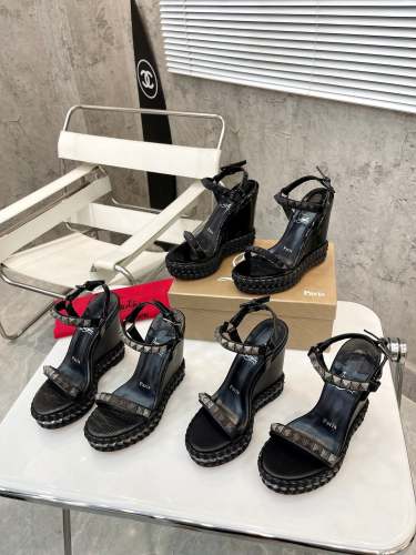 Women Thick-bottomed slipsole sandals shoes,heel 12cm, size 34-41, SS110-424-426