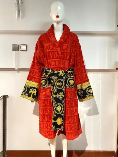 Cottton long bathrobe for men and women,  CL110-94