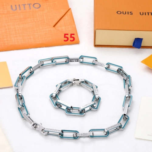 Necklace bracelet jewelry set,with box,  J48-55