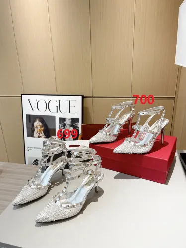 Women leather heel sandal shoes, size 34-42, SS88-699-700