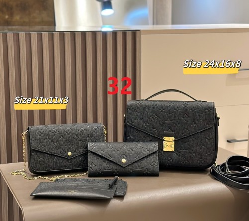 Split leather bag a set,3A ,no box,  B75-32