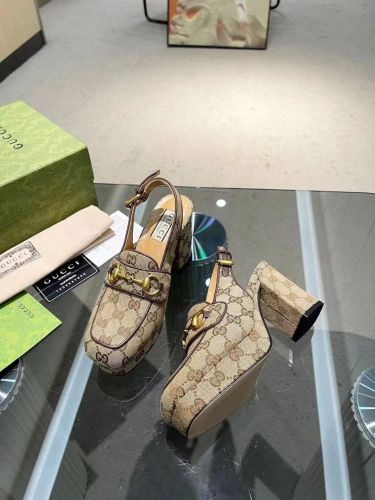 Women leather heel sandal shoes, heel 8.5cm,size 35-42, SS88-702