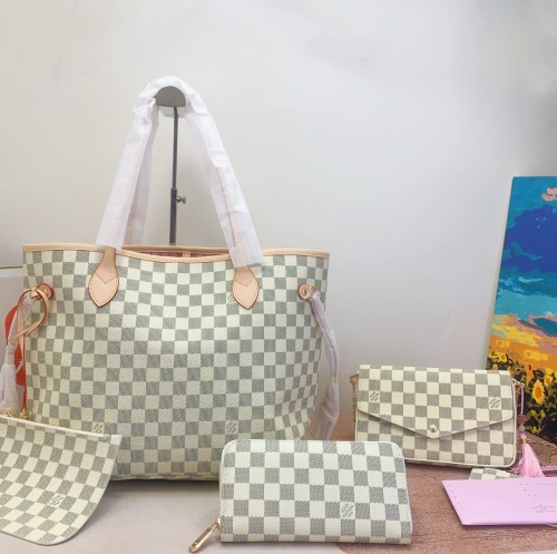 Split leather bag a set,3A ,size: 44x29x17cm /21x13cm/20X11cm,no box,  B75-104