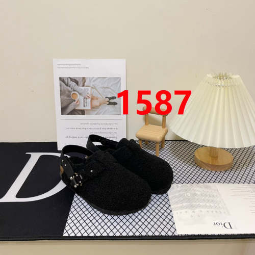 Women Men fur flat shoes,size 35-45, SS70-1587-1588