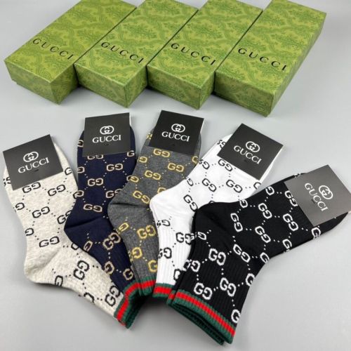 Cotton midtube men's and women's socks, there are 5 pairs in a box.Free size,CL25-88