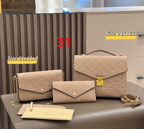 Split leather bag a set,3A ,no box,  B75-31