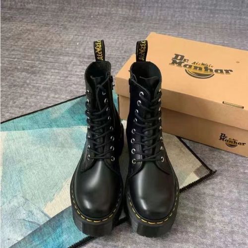 Women's platform boots, split leather, size 35-45, standard size，with box,SS80-578