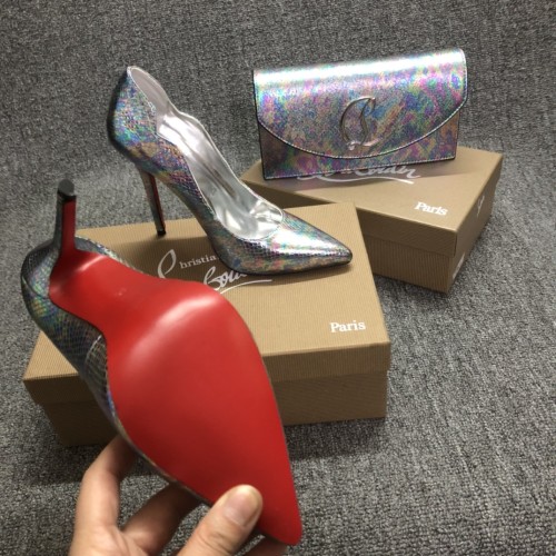 Top quality, real lether, women heel  shoes + cross shoulder bag set,  shoes size 35-43,heel 6/8/10/12cm, bag size 22x12x5.5cm, with box, B300-6