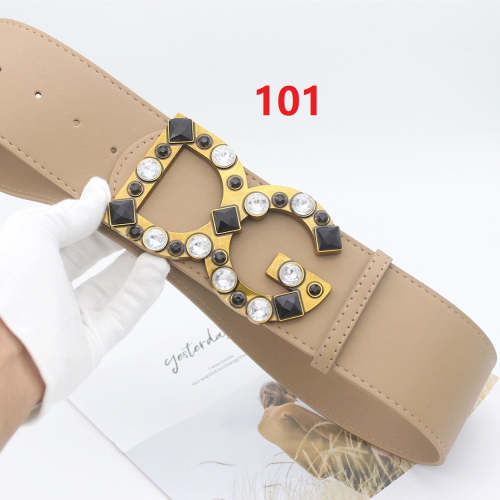 Ladies' belt width 6.8cm, length 105cm, no box, BLT19.9-101-106