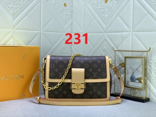 M47149 Canvas leather  bag ,5A,size 28x20x11cm, no box, B110-231