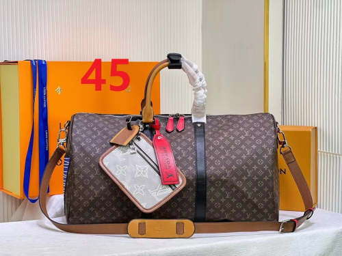 Leather keepall bag ,5A ,size 50x29*22cm ,no box, B130-45-46
