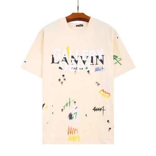 Pure cotton men's and women's same style short sleeves T-shirt，With collar and tag，CL25-700-706