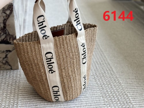 Straw raffia leather bag ,3A , size 23x29cm ,no box,  B68-6144