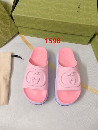 Flat leather sandals slippers , size 35-41 ,with box, SS60-1598-1600