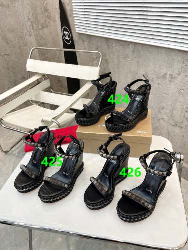 Women Thick-bottomed slipsole sandals shoes,heel 12cm, size 34-41, SS110-424-426