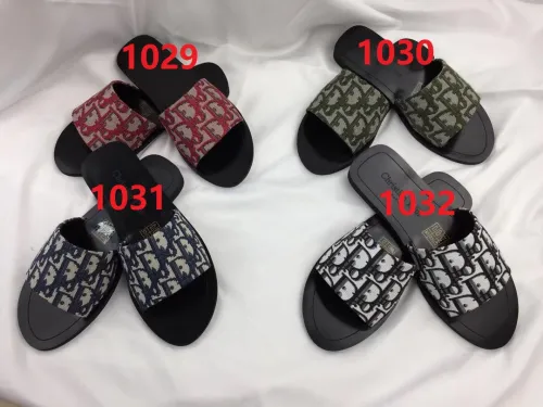 Flat leather sandals slippers , size 34-42 ,with box, SS50-1029-1032