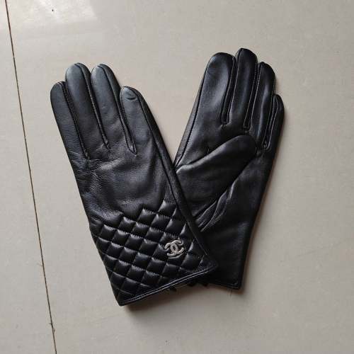 Women's fur leather gloves, GLS30-17