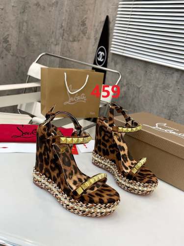 Women Thick-bottomed sandals shoes,heel 12cm or 6cm, size 34-41, SS98-459-460