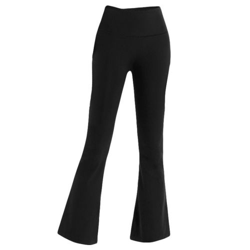 Flare pants Yoga stretch high-waisted hip lift exercise tight hem loose pants，CL30-717-724