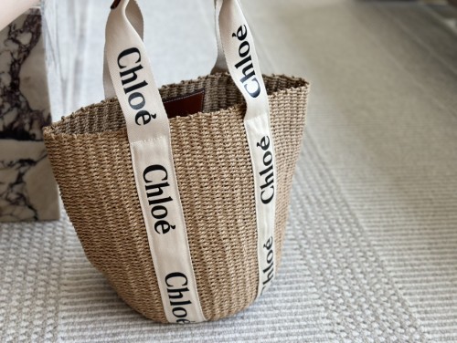 Straw raffia leather bag ,3A , size 23x29cm ,no box,  B68-6144