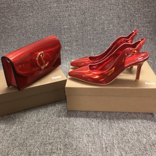 Top quality, real lether, women heel  shoes + cross shoulder bag set,  shoes size 35-43,heel 6/8/10/12cm, bag size 22x12x5.5cm, with box, B300-5